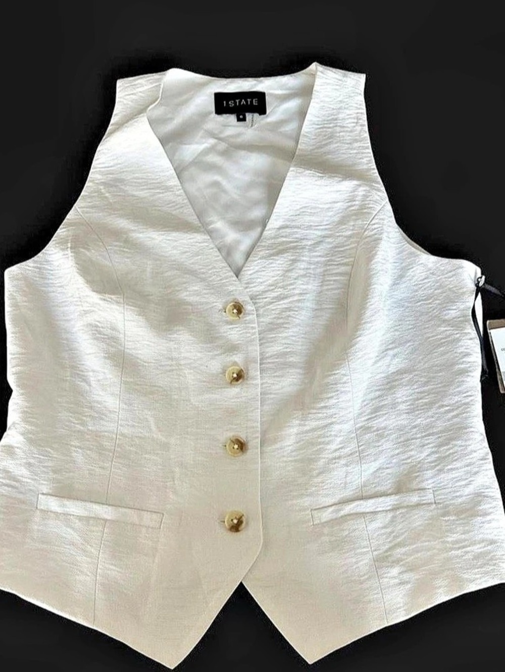 1.STATE Micro Vest White Size 0
